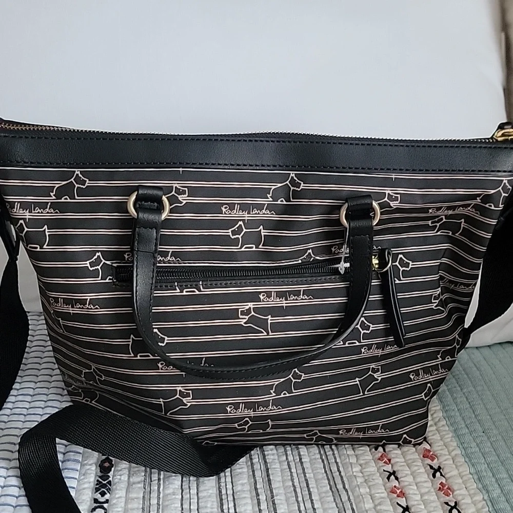 RADLEY LONDON Black DOG oilskin Women's Bag Purse